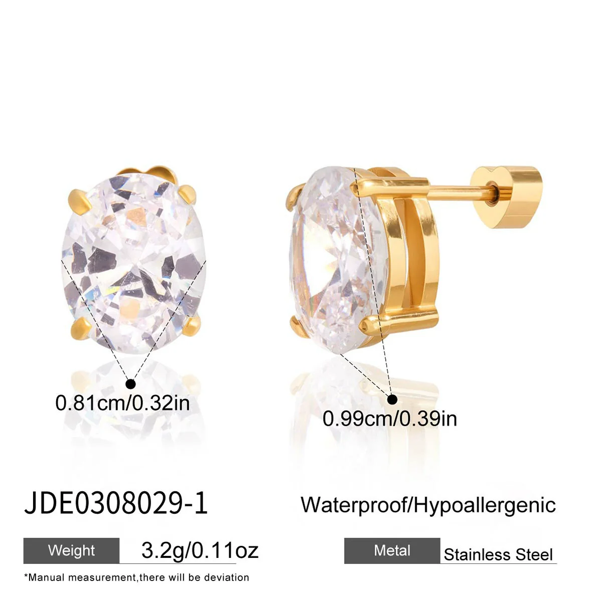 Wholesale Electroplated Geometric Stainless Steel Earrings For Women Light Luxury Minimalist Style - Image 10