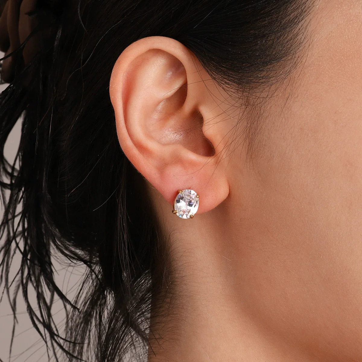 Wholesale Electroplated Geometric Stainless Steel Earrings For Women Light Luxury Minimalist Style - Image 2
