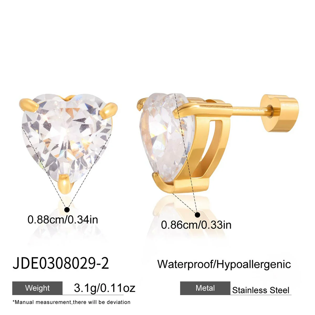 Wholesale Electroplated Geometric Stainless Steel Earrings For Women Light Luxury Minimalist Style - Image 9