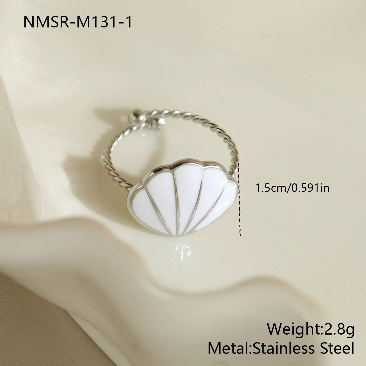 Wholesale Electroplated Geometric Stainless Steel Open Ring Jewelry For Women - Image 10