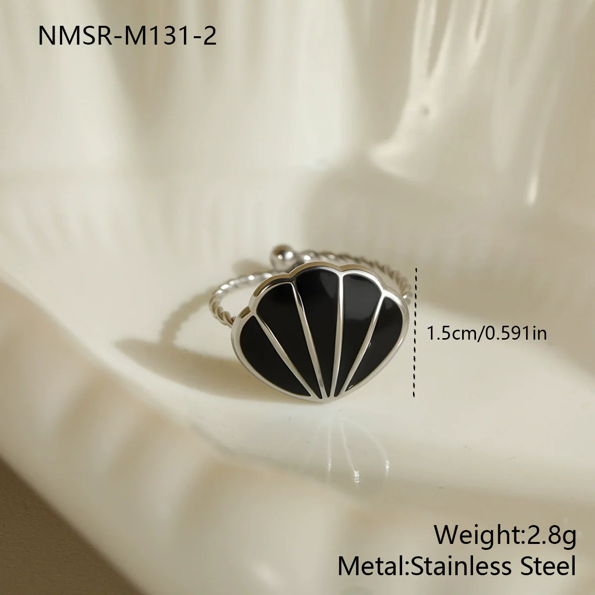 Wholesale Electroplated Geometric Stainless Steel Open Ring Jewelry For Women - Image 11