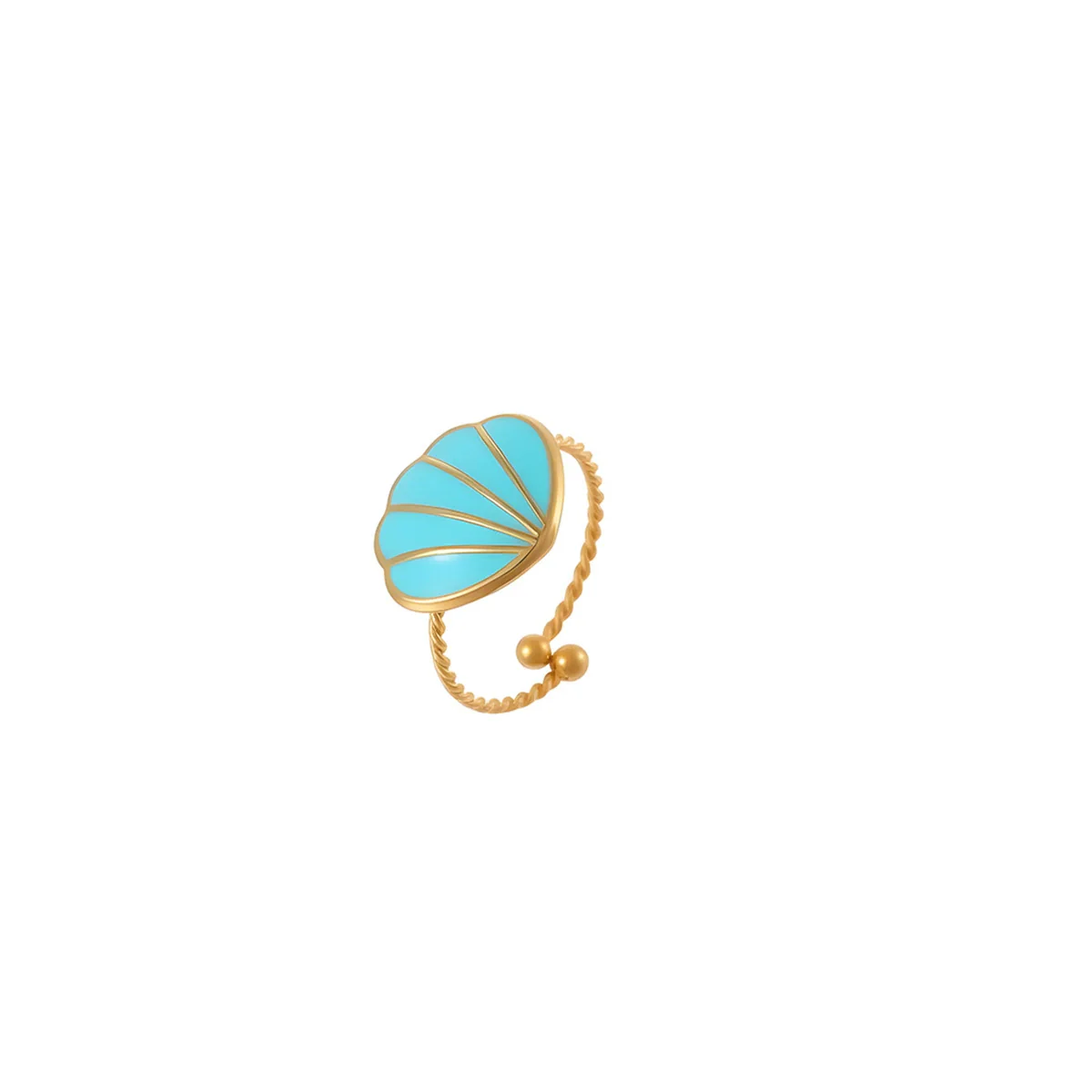 Wholesale Electroplated Geometric Stainless Steel Open Ring Jewelry For Women - Image 5
