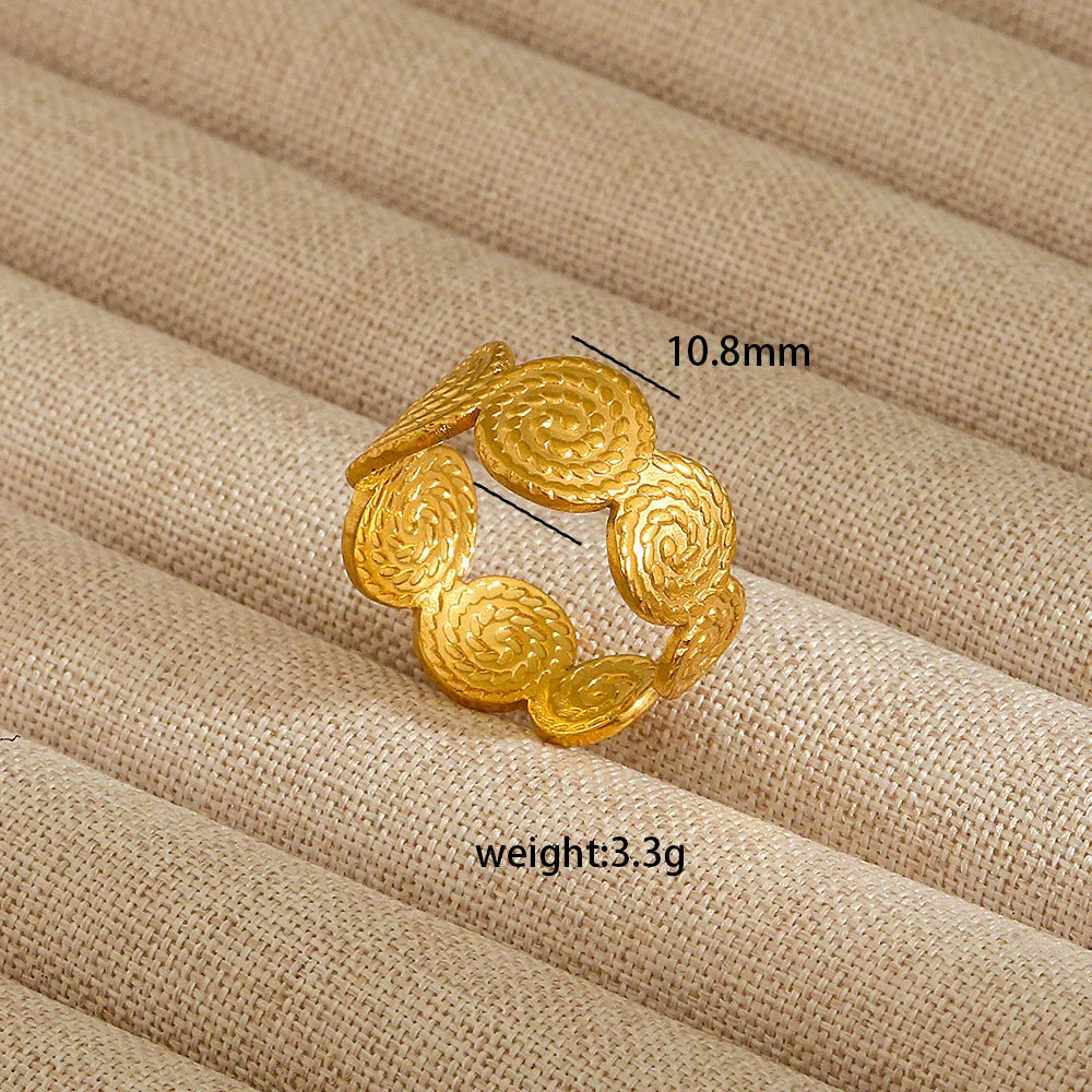 Wholesale Electroplated Heart Shape Geometric Titanium Steel Open Ring For Women And Unisex Ins Style Jewelry - Image 40