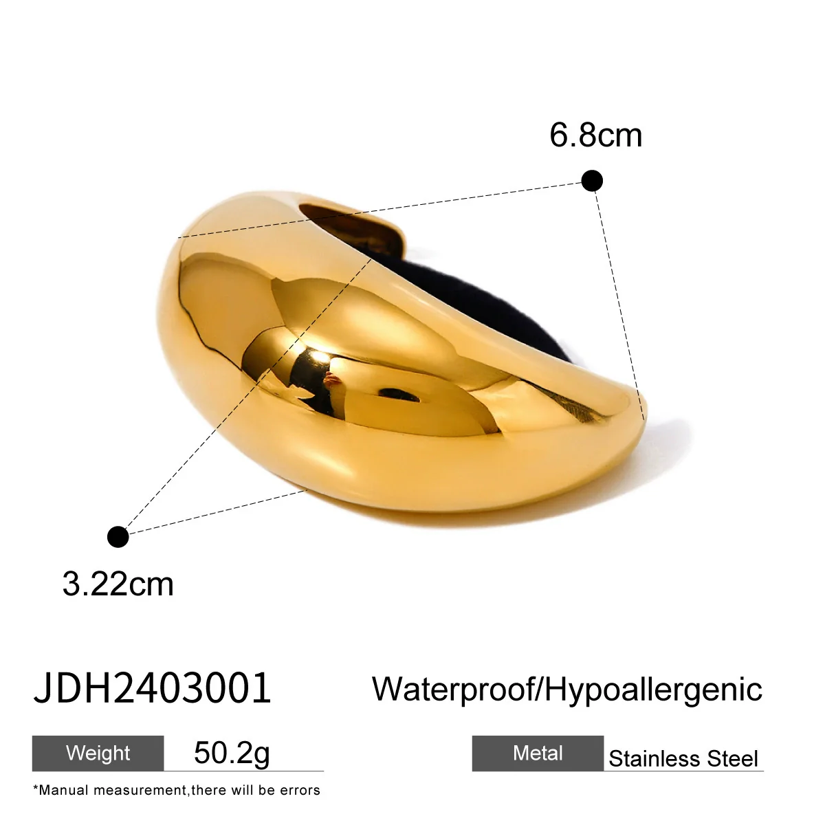 Wholesale Electroplated Stainless Steel Hair Ring Ponytail Hair Rope Women's Natural High Elasticity Accessories - Image 7