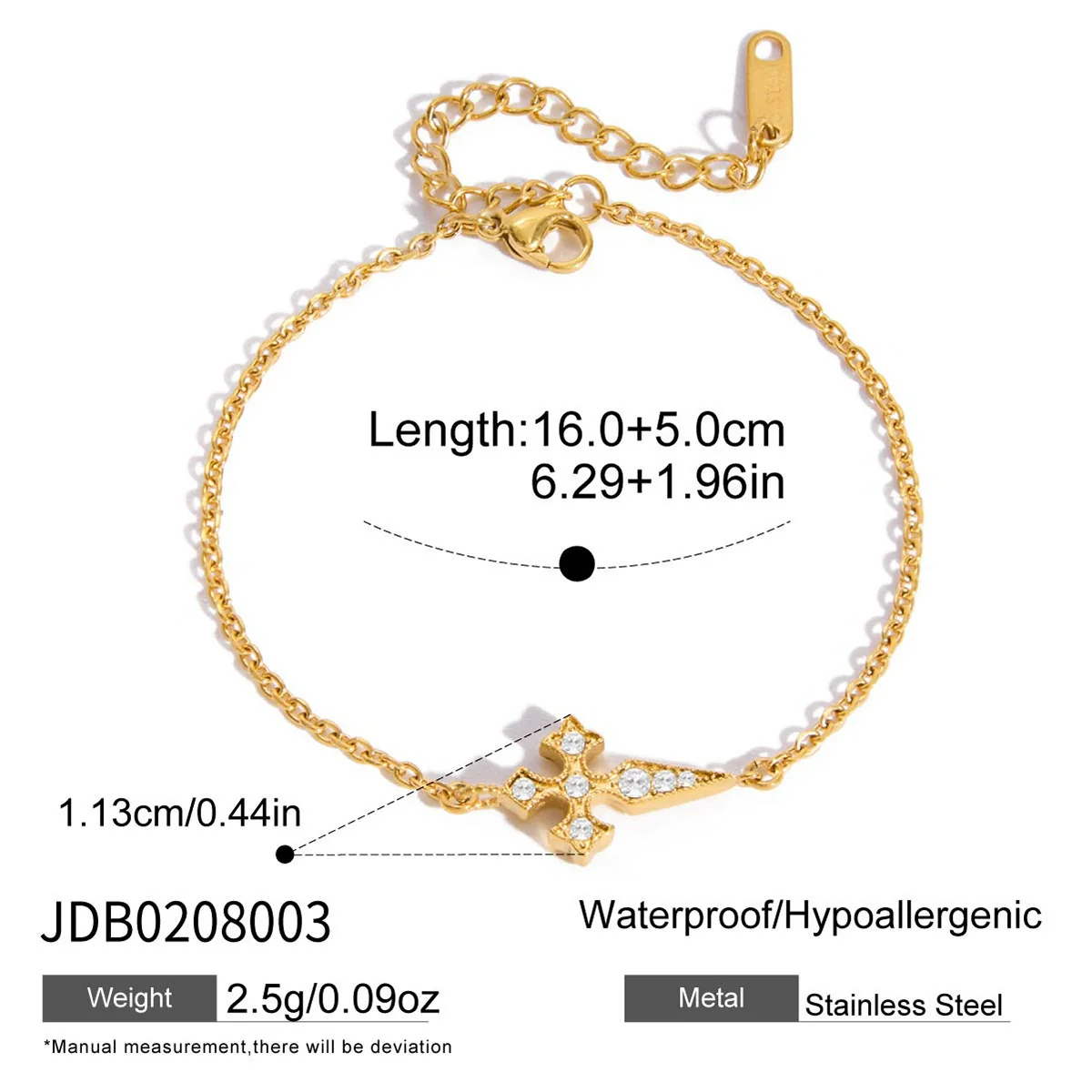 Wholesale Elegant Stainless Steel Jewelry With Cross Crown Roman Numerals Electroplated For Women Earrings Necklaces Bracelets - Image 5