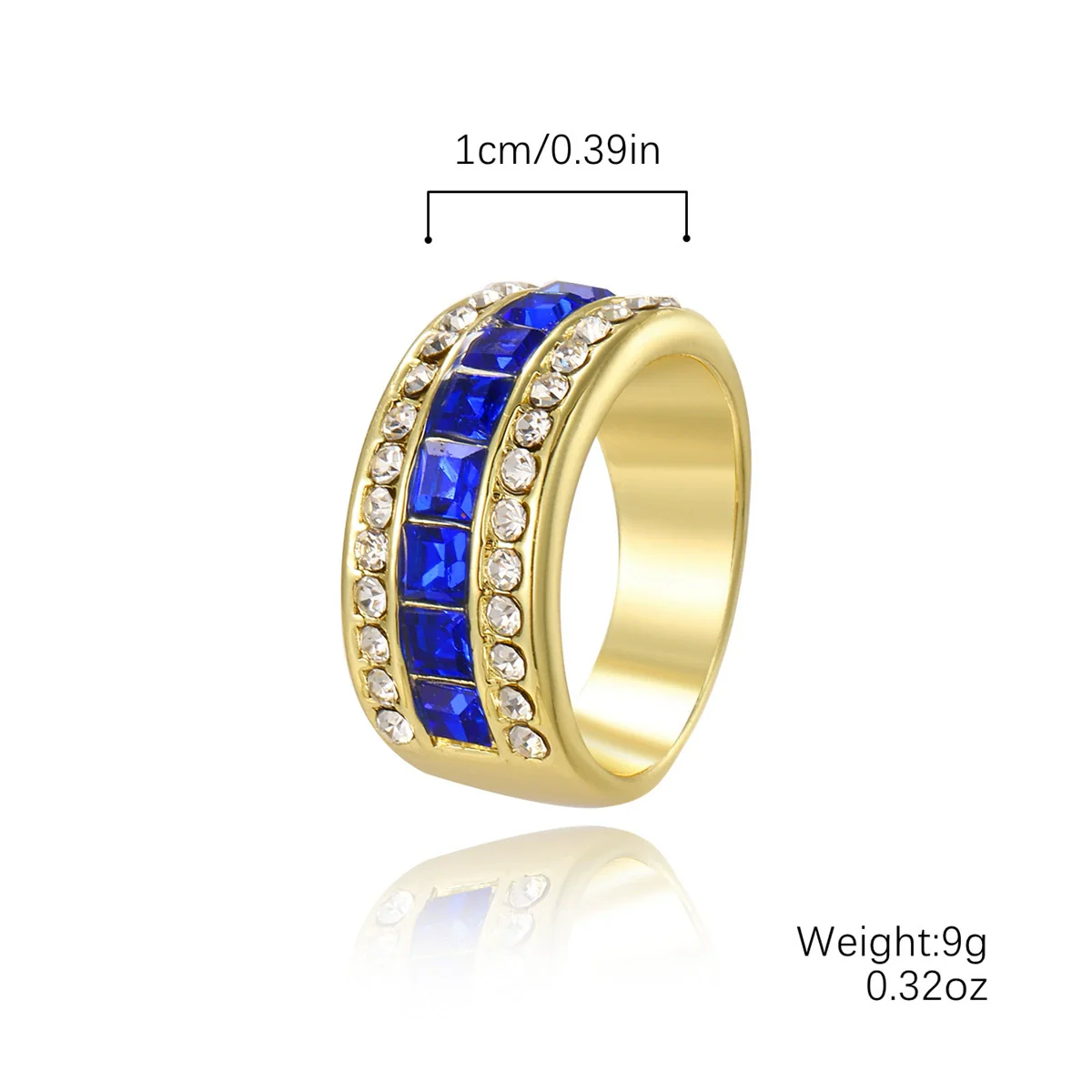 Wholesale Engagement Ring Zinc Alloy Inlaid Zircon Geometric Simple Style For Women - Image 7