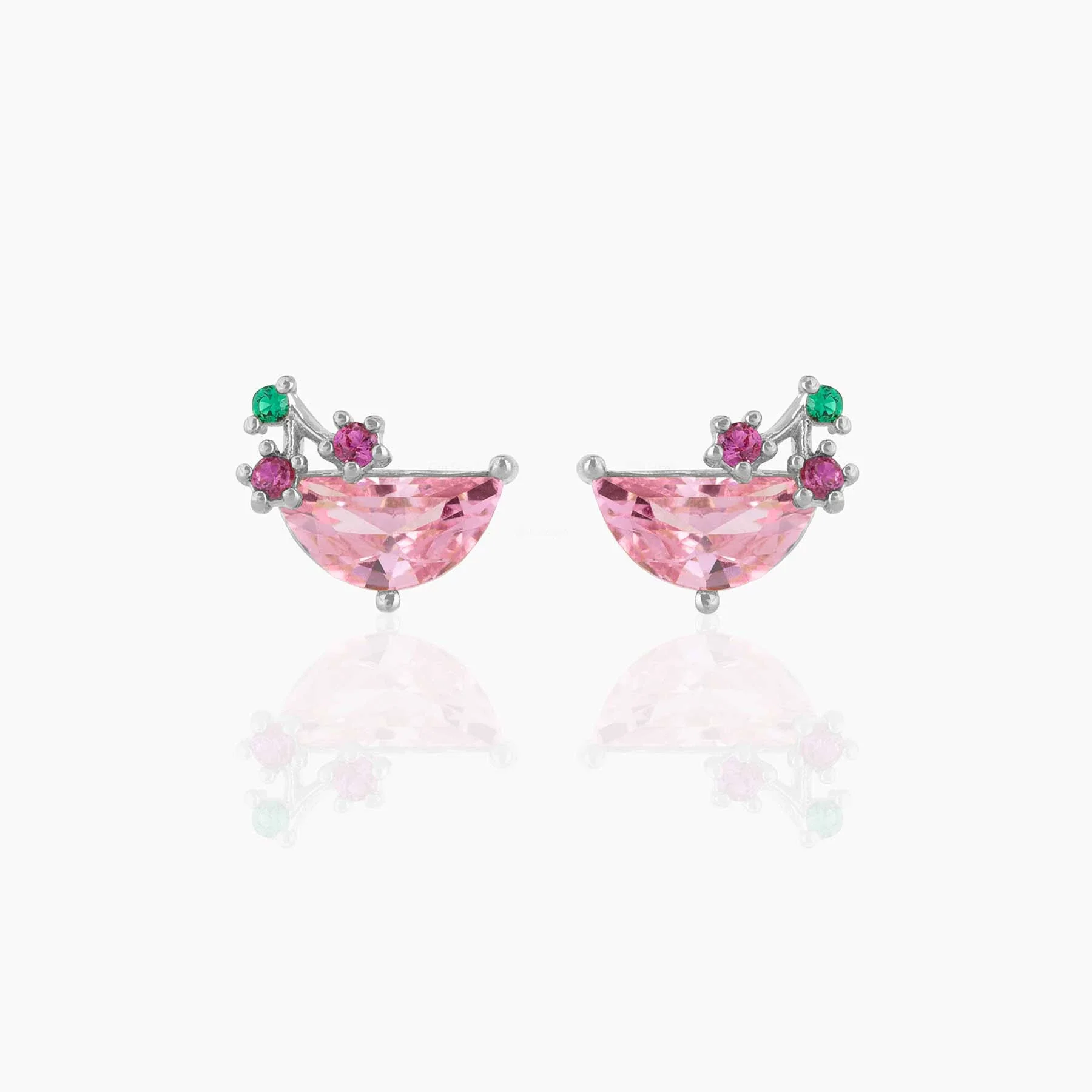 Wholesale Exquisite Earrings Fruit Burger Series Brass Inlaid Zircon Real Gold Plated Geometric Style For Women - Image 19