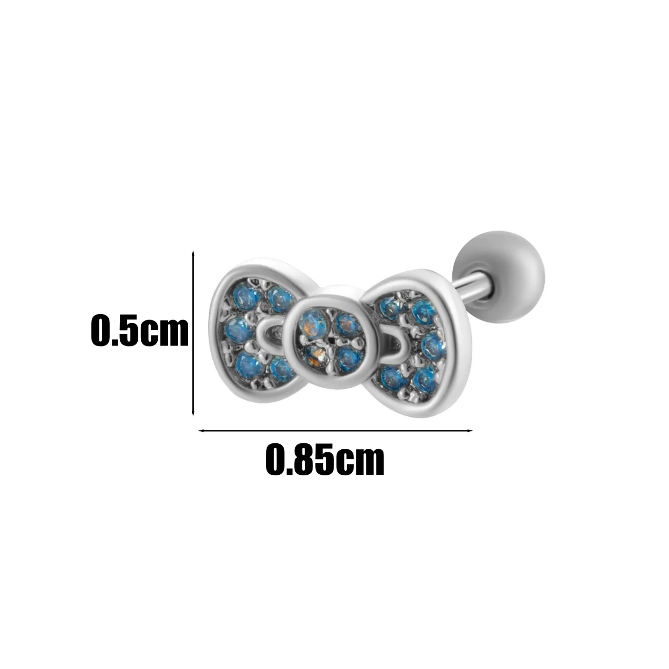 Wholesale Fashion Allmatch Cartilage Puncture Ear Bone Nail Copper Flower Design - Image 13