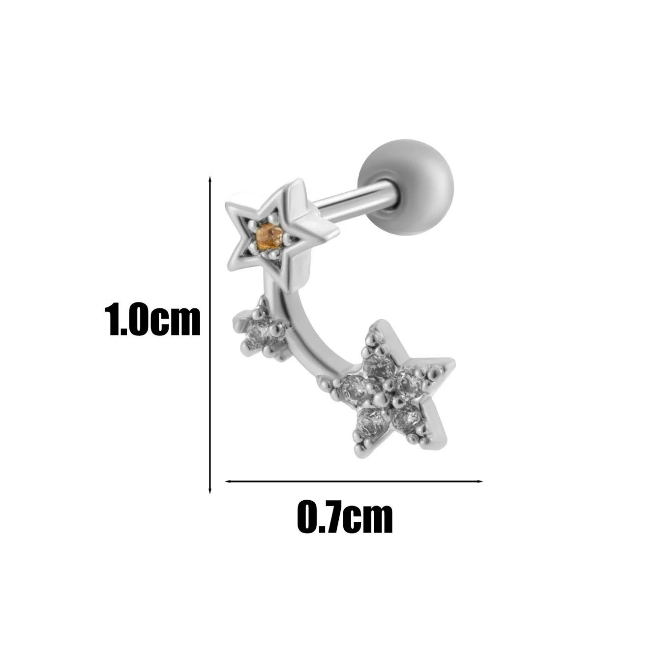 Wholesale Fashion Allmatch Cartilage Puncture Ear Bone Nail Copper Flower Design - Image 21