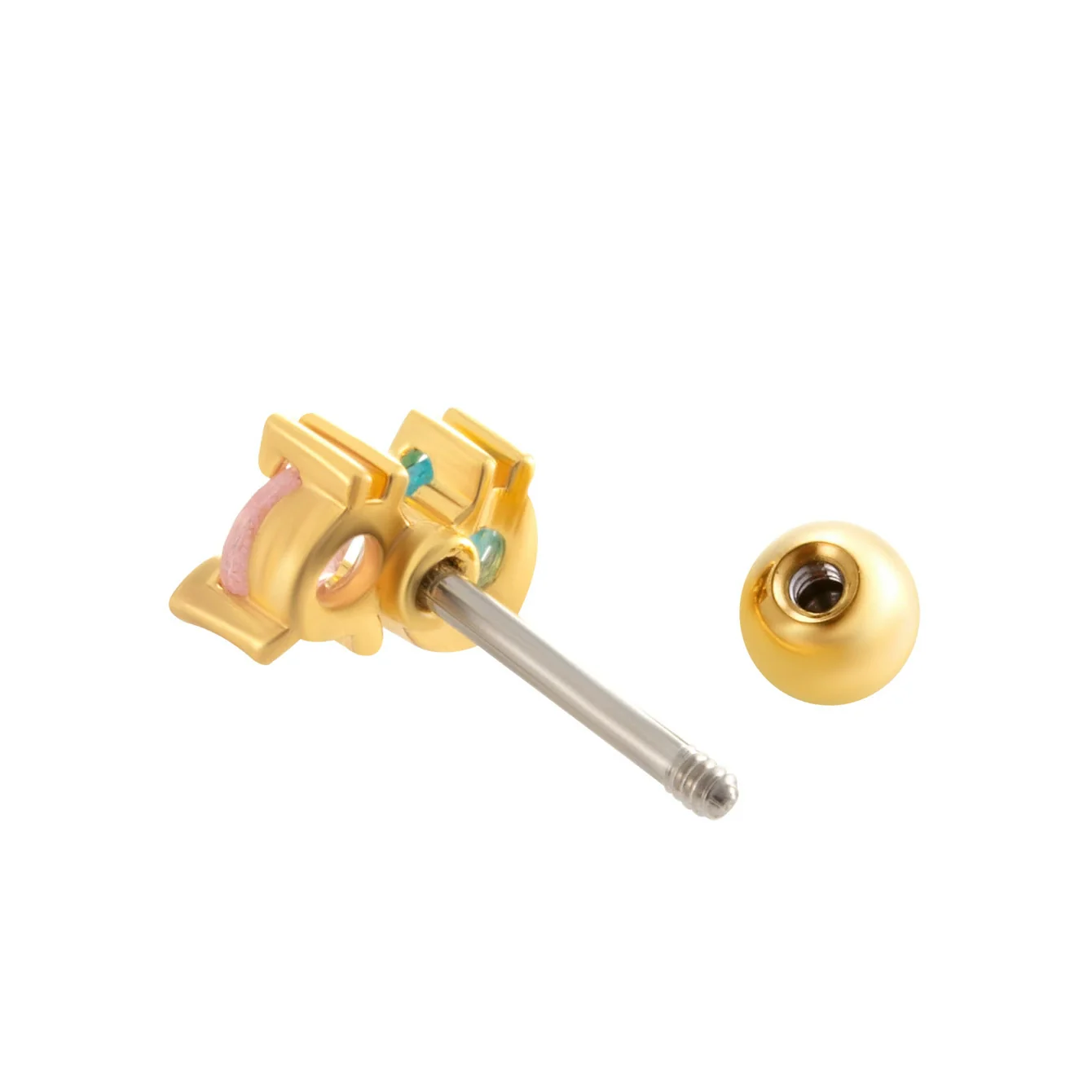 Wholesale Fashion Allmatch Cartilage Puncture Ear Bone Nail Copper Flower Design - Image 5