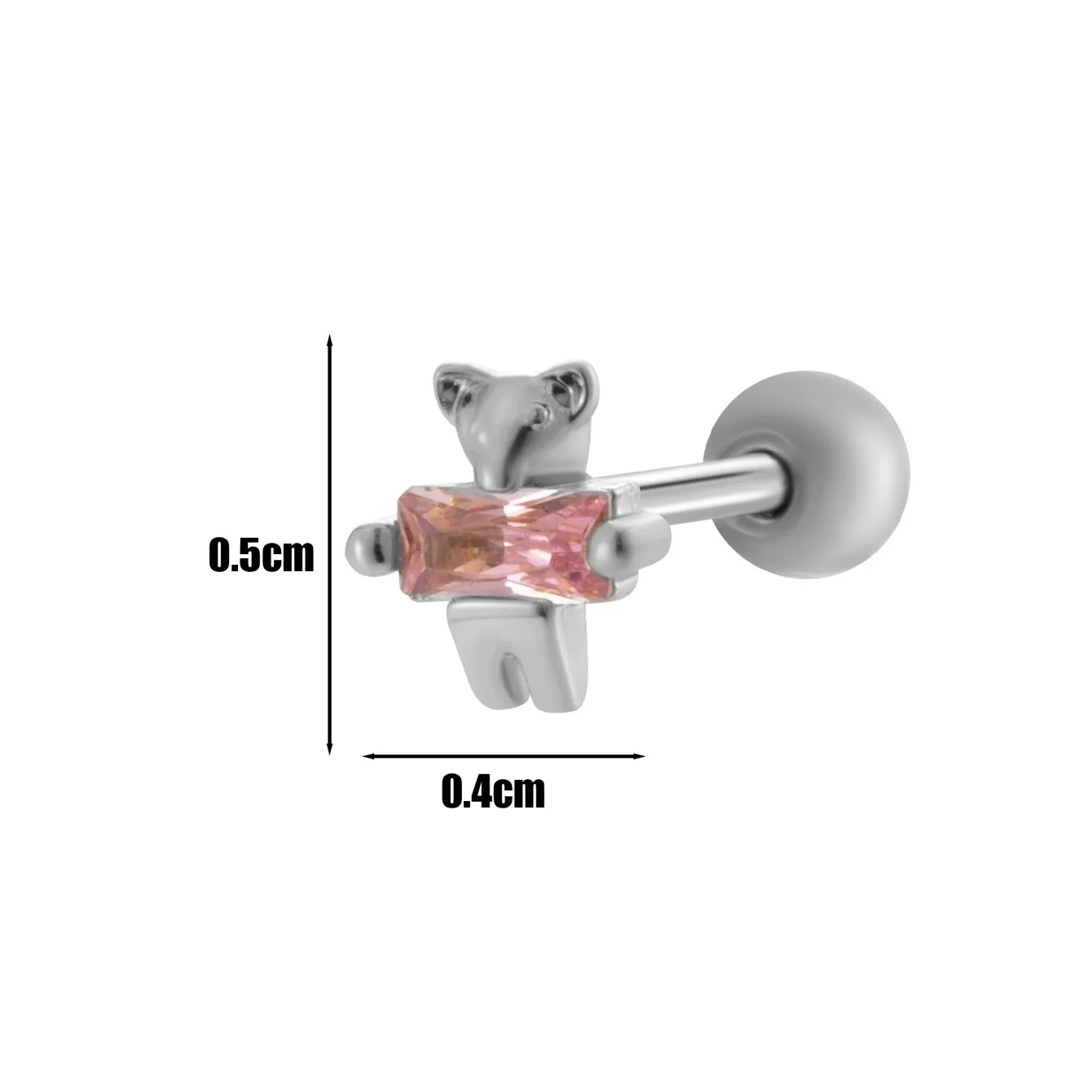 Wholesale Fashion Allmatch Cartilage Puncture Ear Bone Nail Copper Flower Design - Image 7