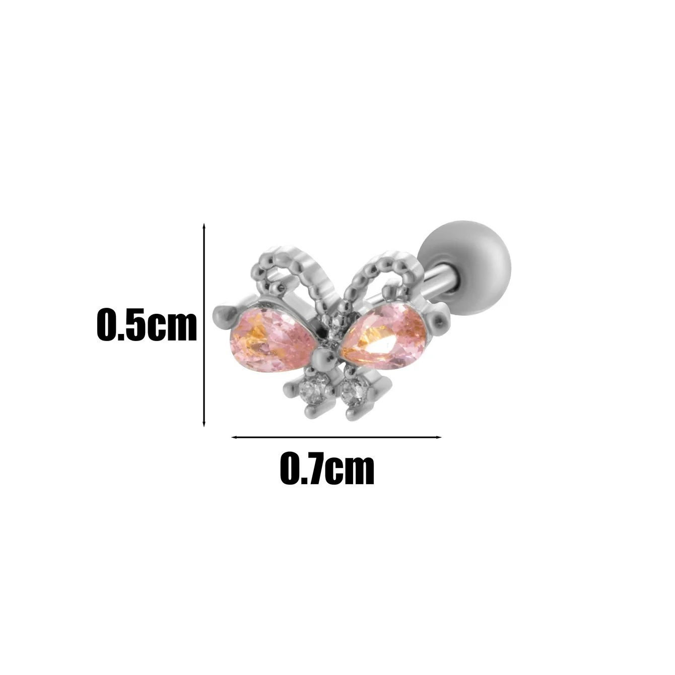 Wholesale Fashion Allmatch Cartilage Puncture Ear Bone Nail Copper Flower Design - Image 9