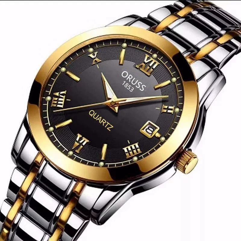 Wholesale Fashion Couple's Automatic Movement Watch Zinc Alloy Case Alloy Strap Round Dial Onion Crown Mineral Strengthened Glass Mirror Waterproof - Image 14