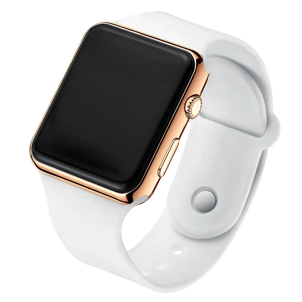Wholesale Fashion Electronic Watch Square Shape Pu Strap Plastic Case Geometric Style - Image 10