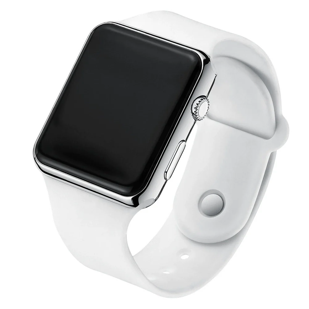 Wholesale Fashion Electronic Watch Square Shape Pu Strap Plastic Case Geometric Style - Image 13