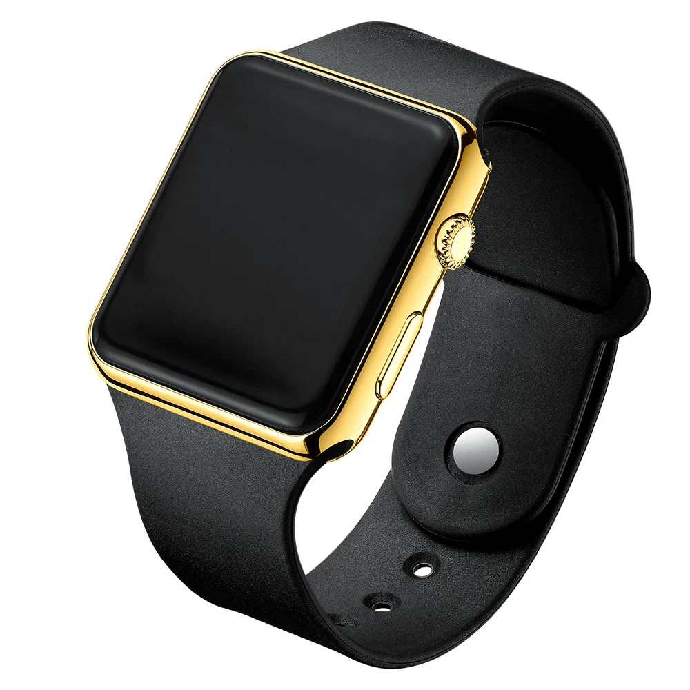 Wholesale Fashion Electronic Watch Square Shape Pu Strap Plastic Case Geometric Style - Image 8