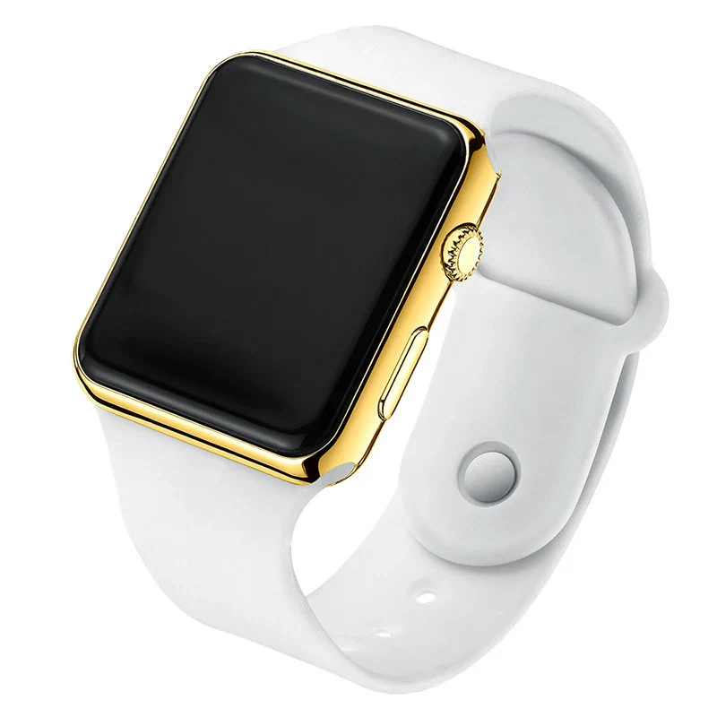 Wholesale Fashion Electronic Watch Square Shape Pu Strap Plastic Case Geometric Style - Image 9