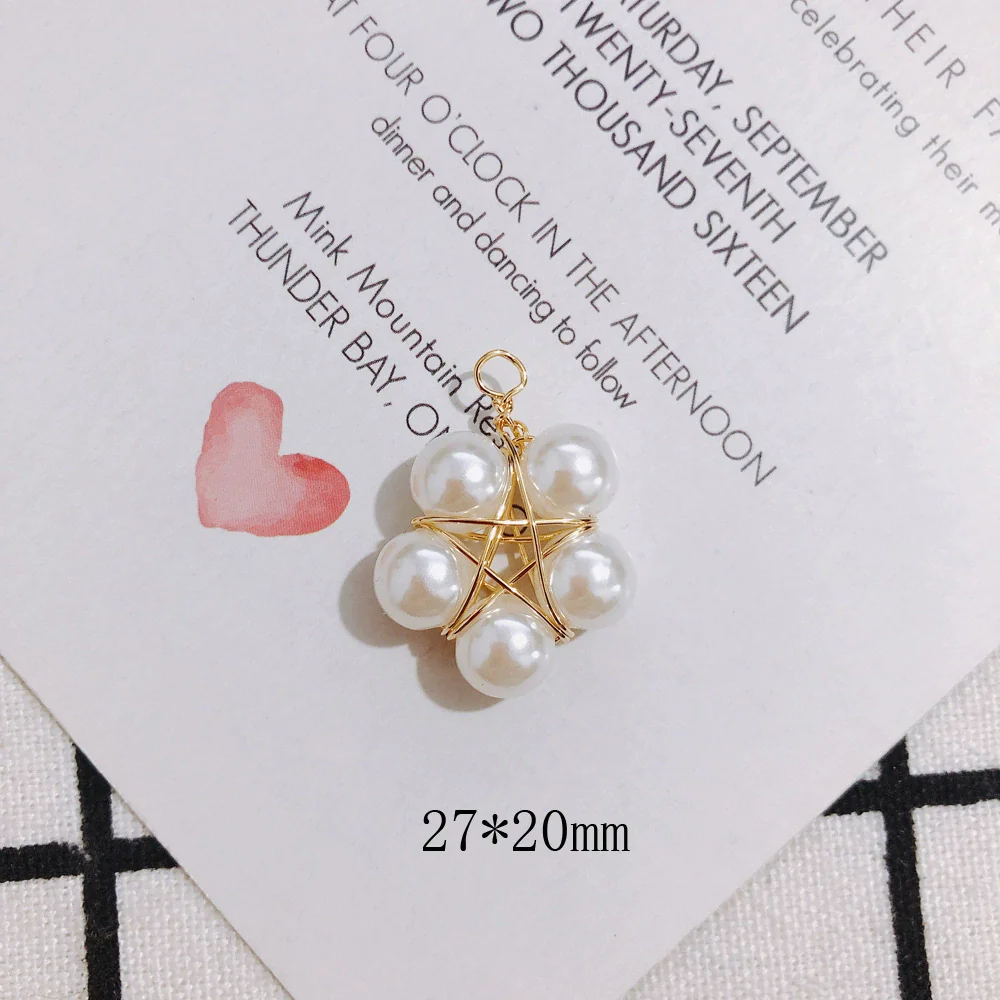 Wholesale Fashion Exquisite Crystal Pearl Bowknot And Fivepointed Star Pendant Earrings Jewelry Accessories With Electroplating Treatment - Image 4