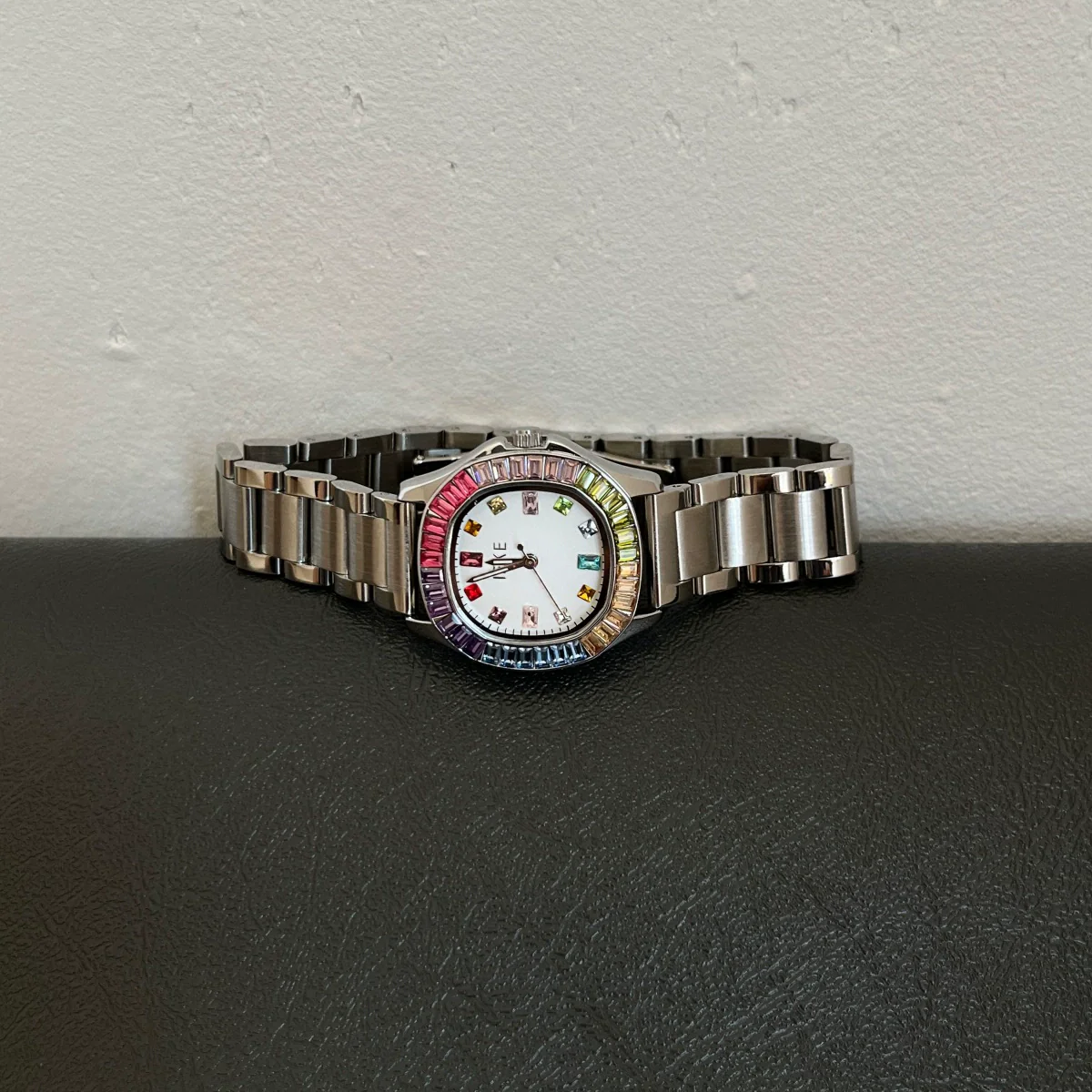 Wholesale Fashion Light Luxury Quartz Watch With Alloy Case Stainless Steel Band Butterfly Buckle And Square Dial - Image 4
