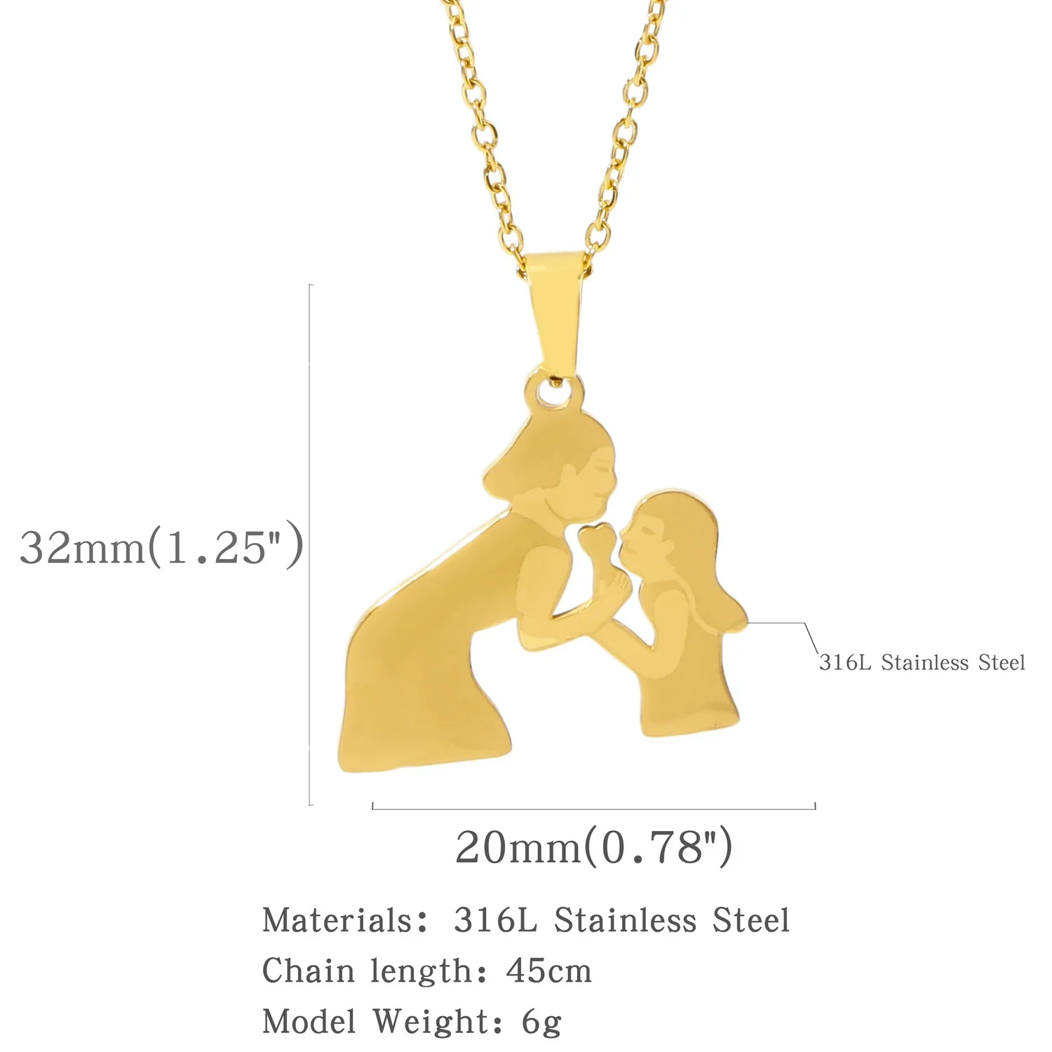 Wholesale Fashion Necklace Stainless Steel Love Letter Pendant With Electroplating And Geometric Pattern - Image 15