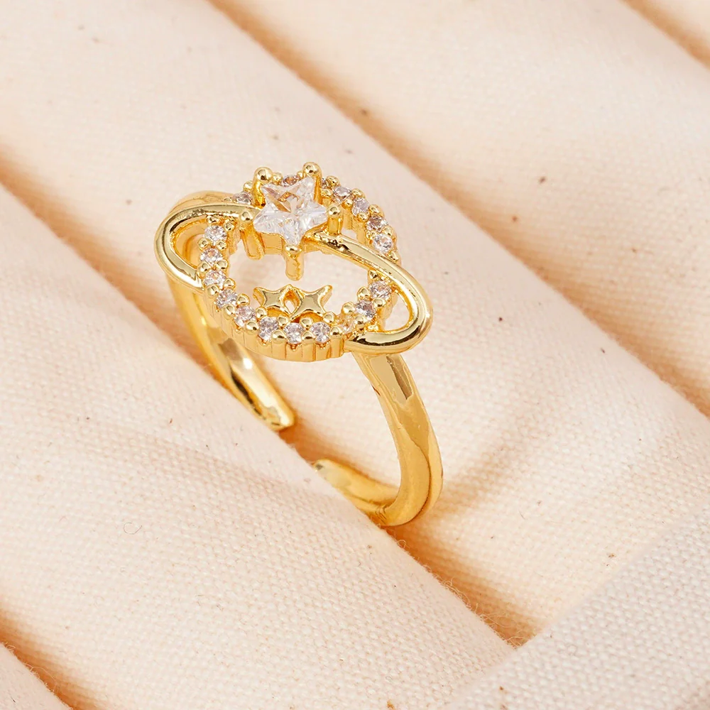 Wholesale Fashion Retro Simple Love Copper Ring Inlaid Zircon With Geometric Pattern And Electroplating For Women - Image 16