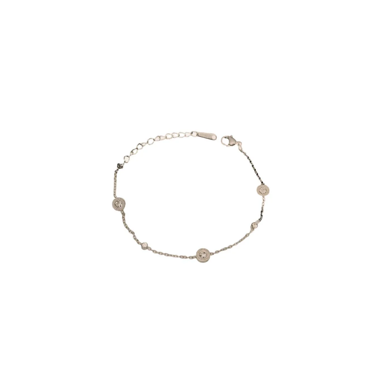 Wholesale Fashion Trend Roman Bracelet For Women Titanium Steel Electroplated With Letter Number Text Patterns - Image 4