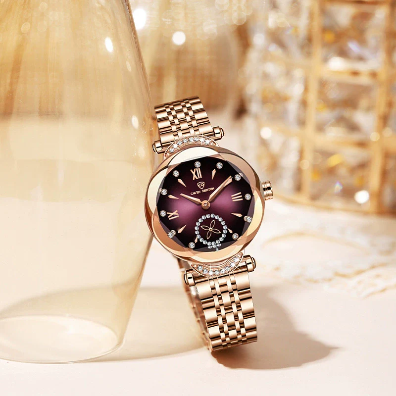 Wholesale Fashion Waterproof Quartz Ladies Watch With Stainless Steel Band And Round Dial - Image 2