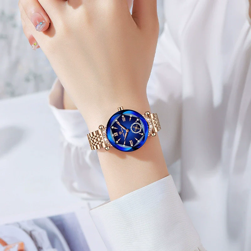Wholesale Fashion Waterproof Quartz Ladies Watch With Stainless Steel Band And Round Dial - Image 3