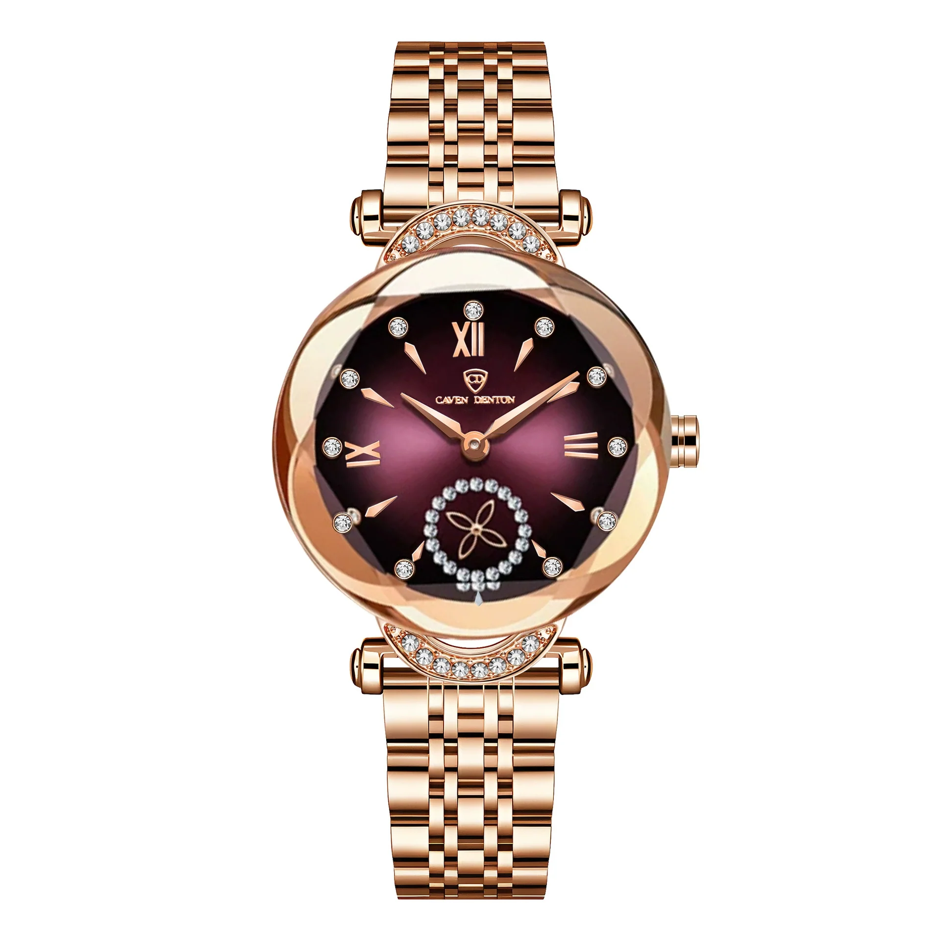 Wholesale Fashion Waterproof Quartz Ladies Watch With Stainless Steel Band And Round Dial - Image 7