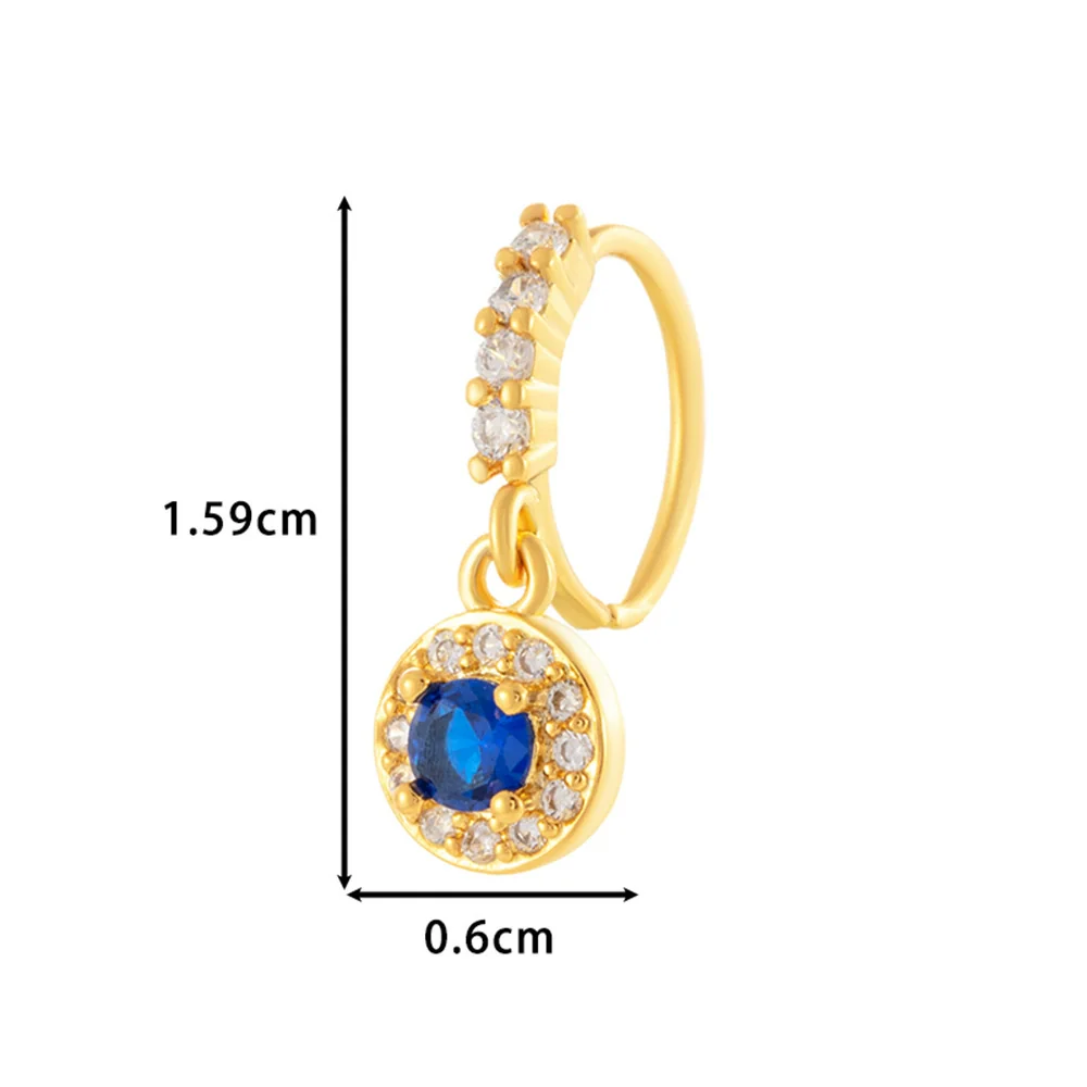 Wholesale Fashion Women's Copper Flower Nose Ring With Electroplating And Zircon Featuring Butterfly And Cross Designs - Image 15