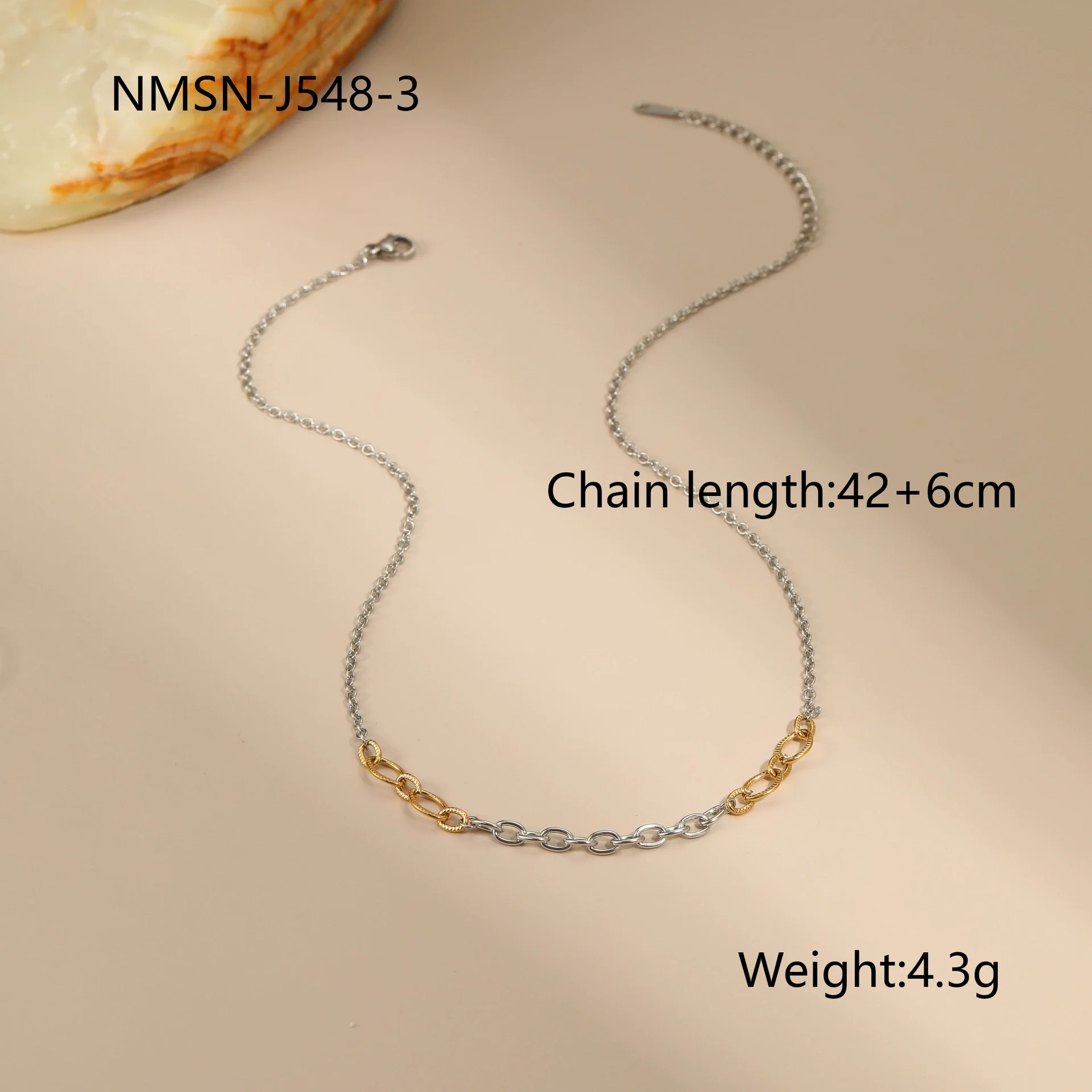 Wholesale Fashion Women's Geometric Stainless Steel 18K Electroplated Jewelry Including Necklace Tassel Earrings And Bracelet - Image 11