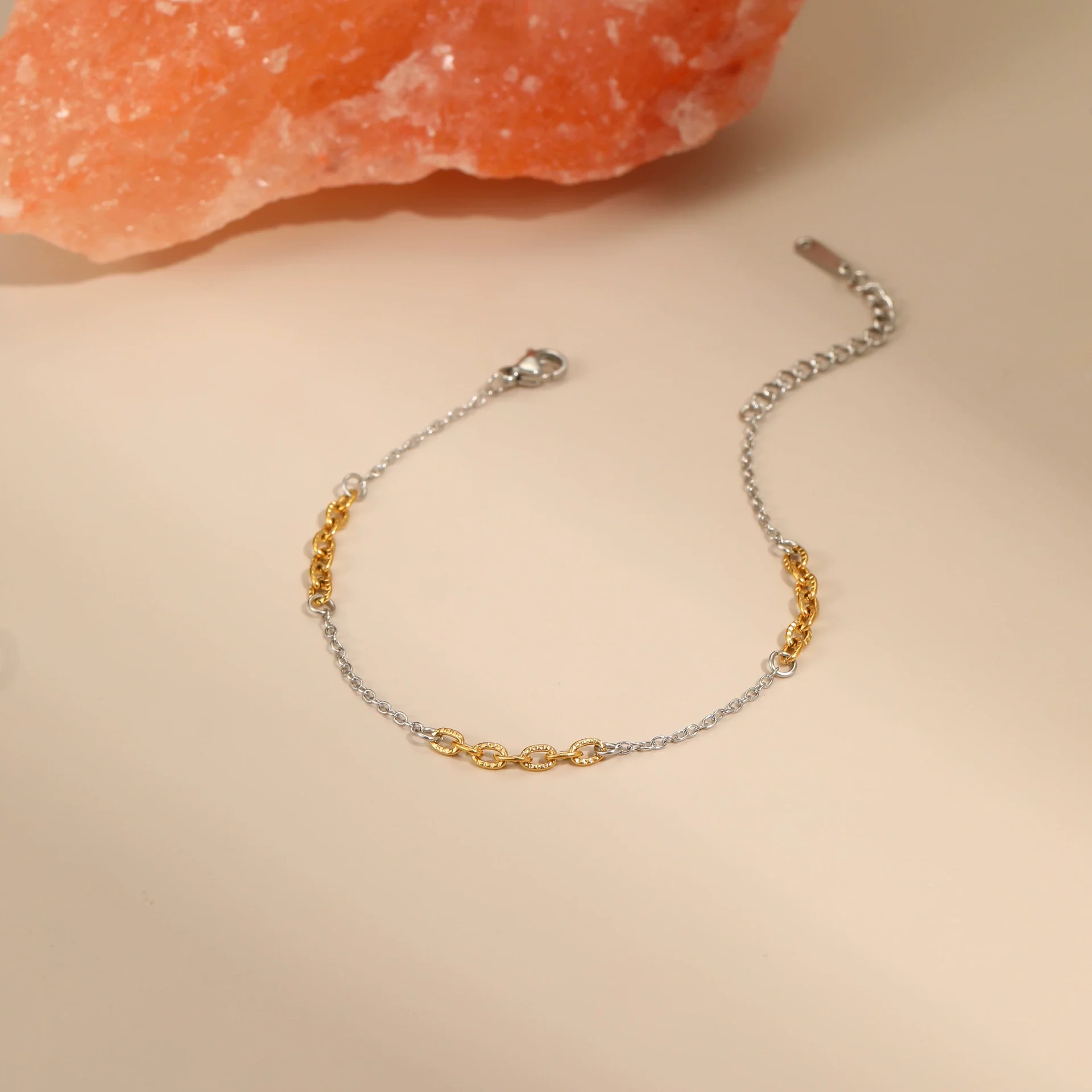 Wholesale Fashion Women's Geometric Stainless Steel 18K Electroplated Jewelry Including Necklace Tassel Earrings And Bracelet - Image 4