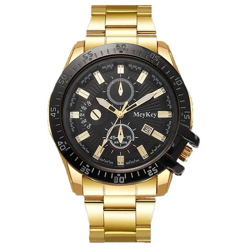 Wholesale Fashionable Business Style Men's Watches With Alloy Strap And Case Sapphire Crystal Glass Mirror Round Dial - Image 5