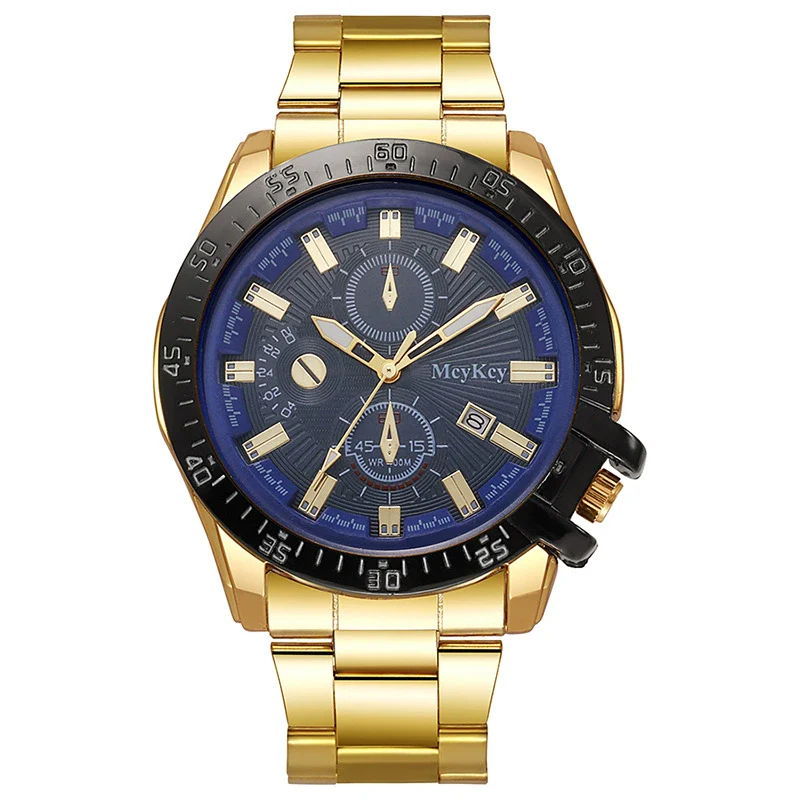 Wholesale Fashionable Business Style Men's Watches With Alloy Strap And Case Sapphire Crystal Glass Mirror Round Dial - Image 8