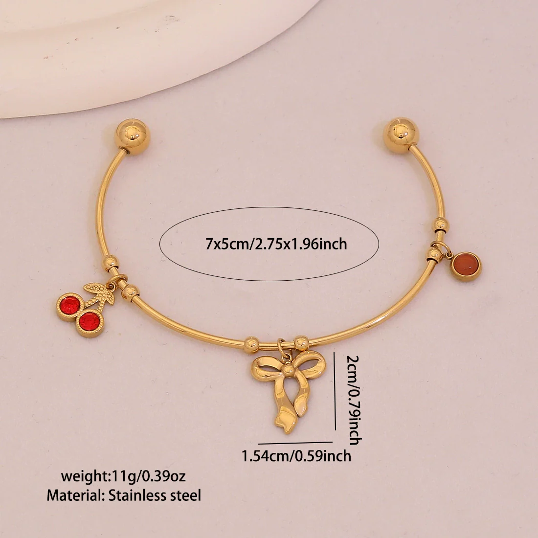 Wholesale Fashionable Elegant And Versatile Flower Heart Multielement Stainless Steel Electroplated Bracelet For Office Ladies - Image 10