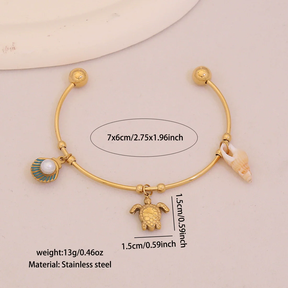 Wholesale Fashionable Elegant And Versatile Flower Heart Multielement Stainless Steel Electroplated Bracelet For Office Ladies - Image 7