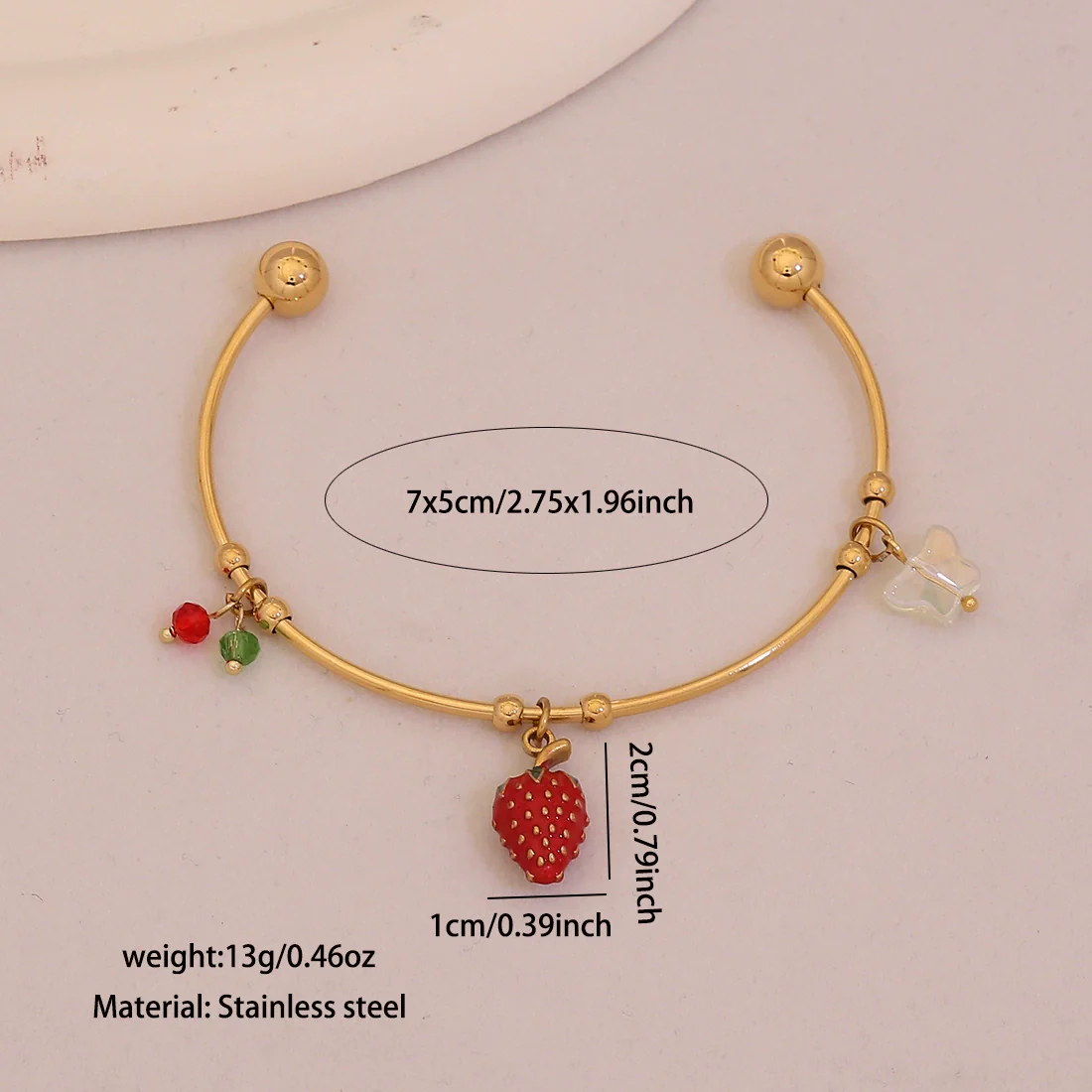 Wholesale Fashionable Elegant And Versatile Flower Heart Multielement Stainless Steel Electroplated Bracelet For Office Ladies - Image 8