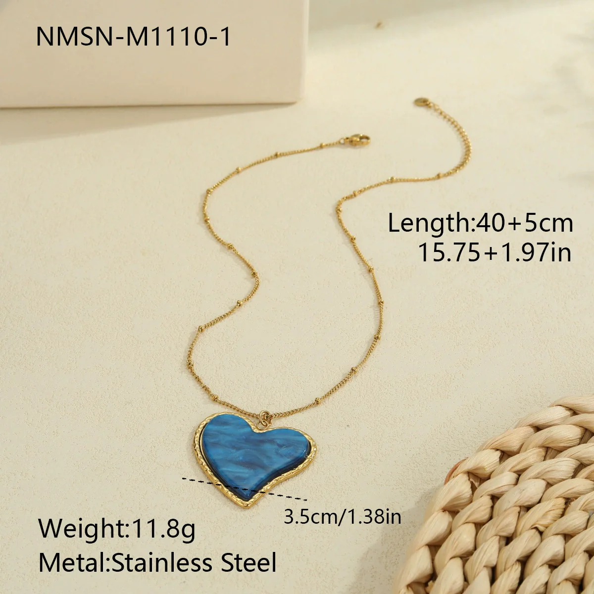 Wholesale Fashionable Retro Leopard Print Heartshaped Stainless Steel Electroplated Women's Pendant Necklace - Image 10