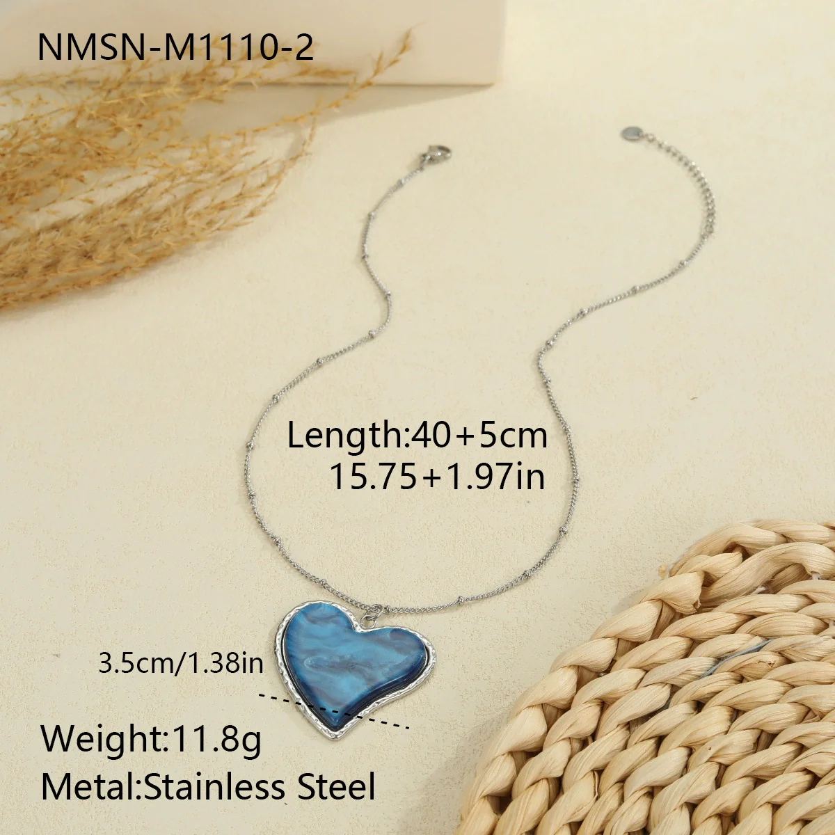Wholesale Fashionable Retro Leopard Print Heartshaped Stainless Steel Electroplated Women's Pendant Necklace - Image 11
