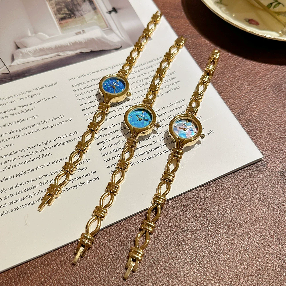 Wholesale Female Bracelet Watch Alloy Mineral Reinforced Glass Mirror Round Medieval Style - Image 4