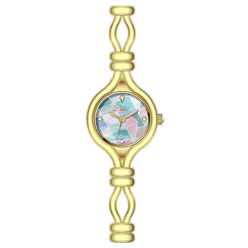 Wholesale Female Bracelet Watch Alloy Mineral Reinforced Glass Mirror Round Medieval Style - Image 8