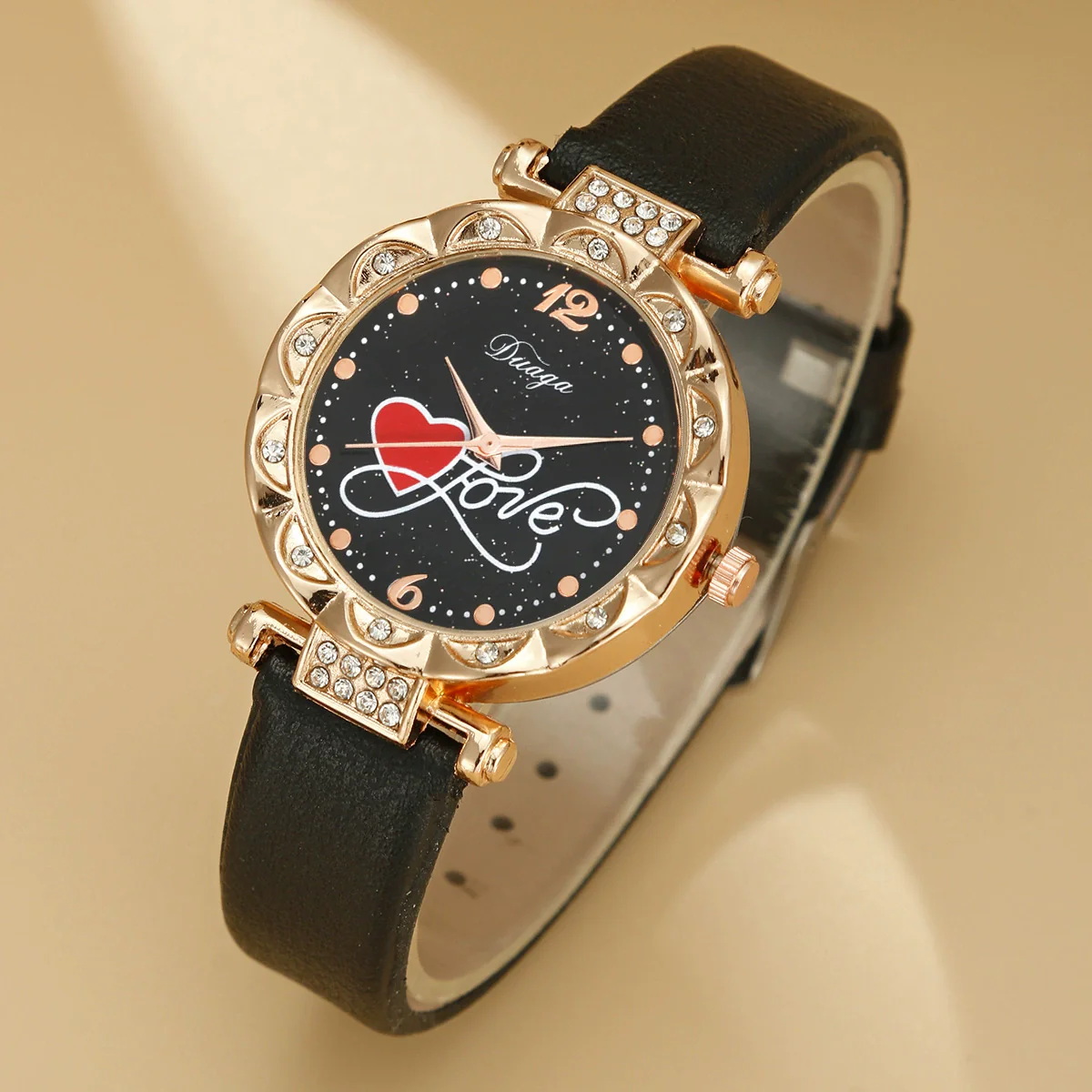 Wholesale Female Casual Retro Watch With Imitation Leather Strap Alloy Case Round Dial And Metal Buckle - Image 4