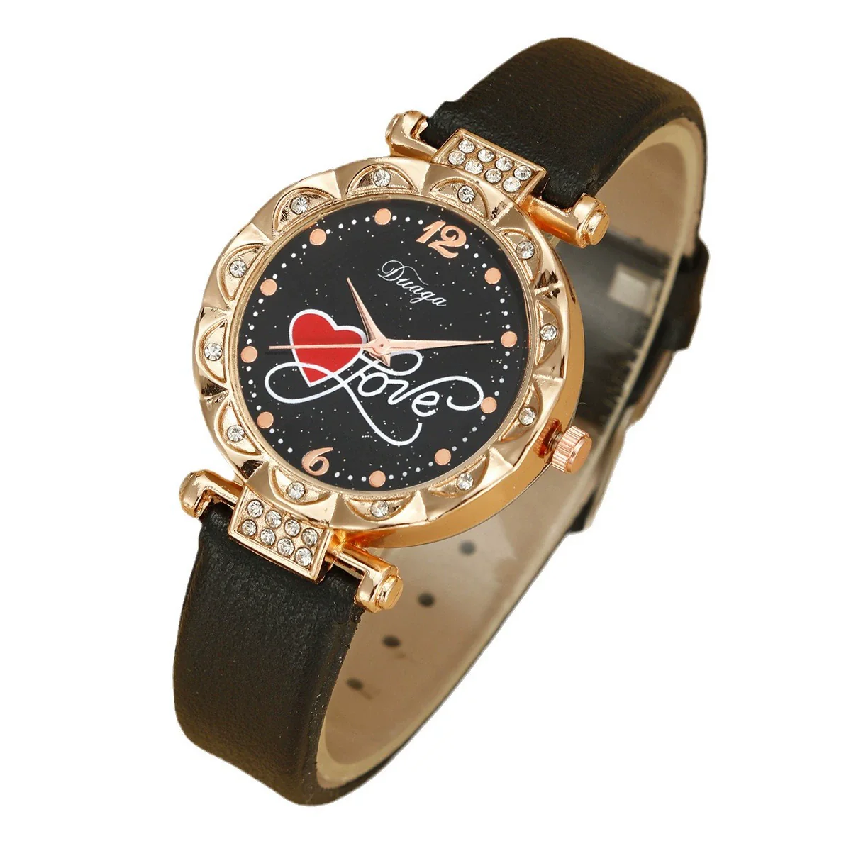 Wholesale Female Casual Retro Watch With Imitation Leather Strap Alloy Case Round Dial And Metal Buckle - Image 5
