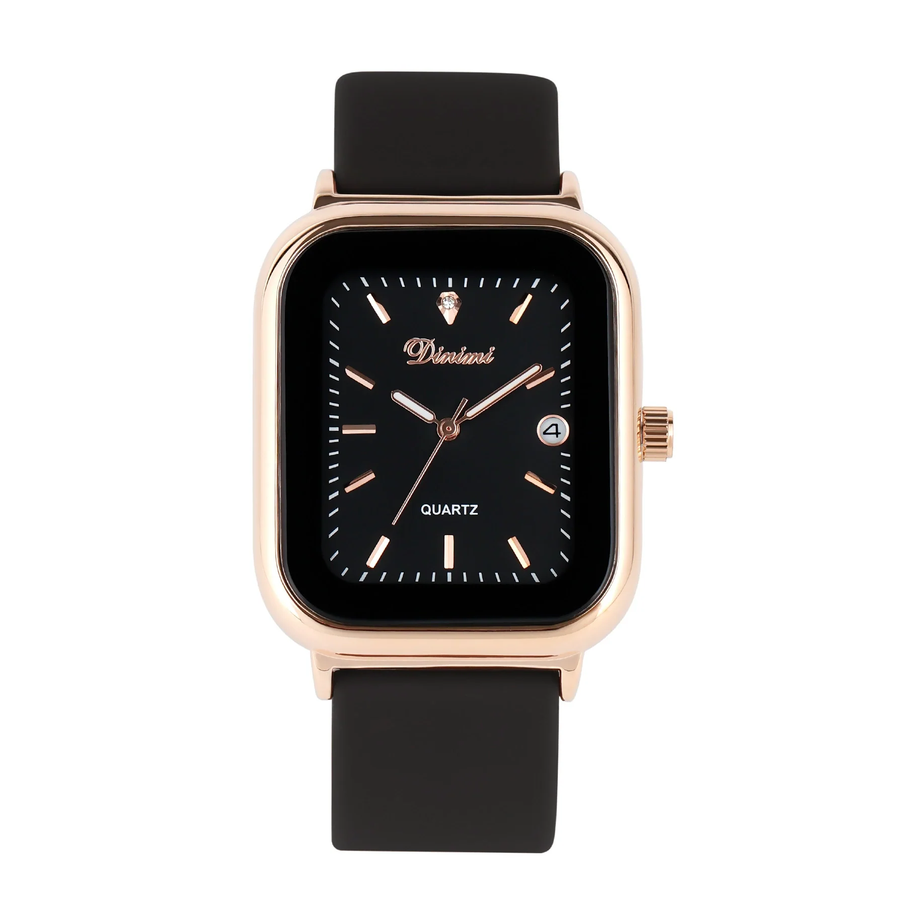 Wholesale Female Leisure Rectangular Quartz Watch With Alloy Case And Silicone Band - Image 11