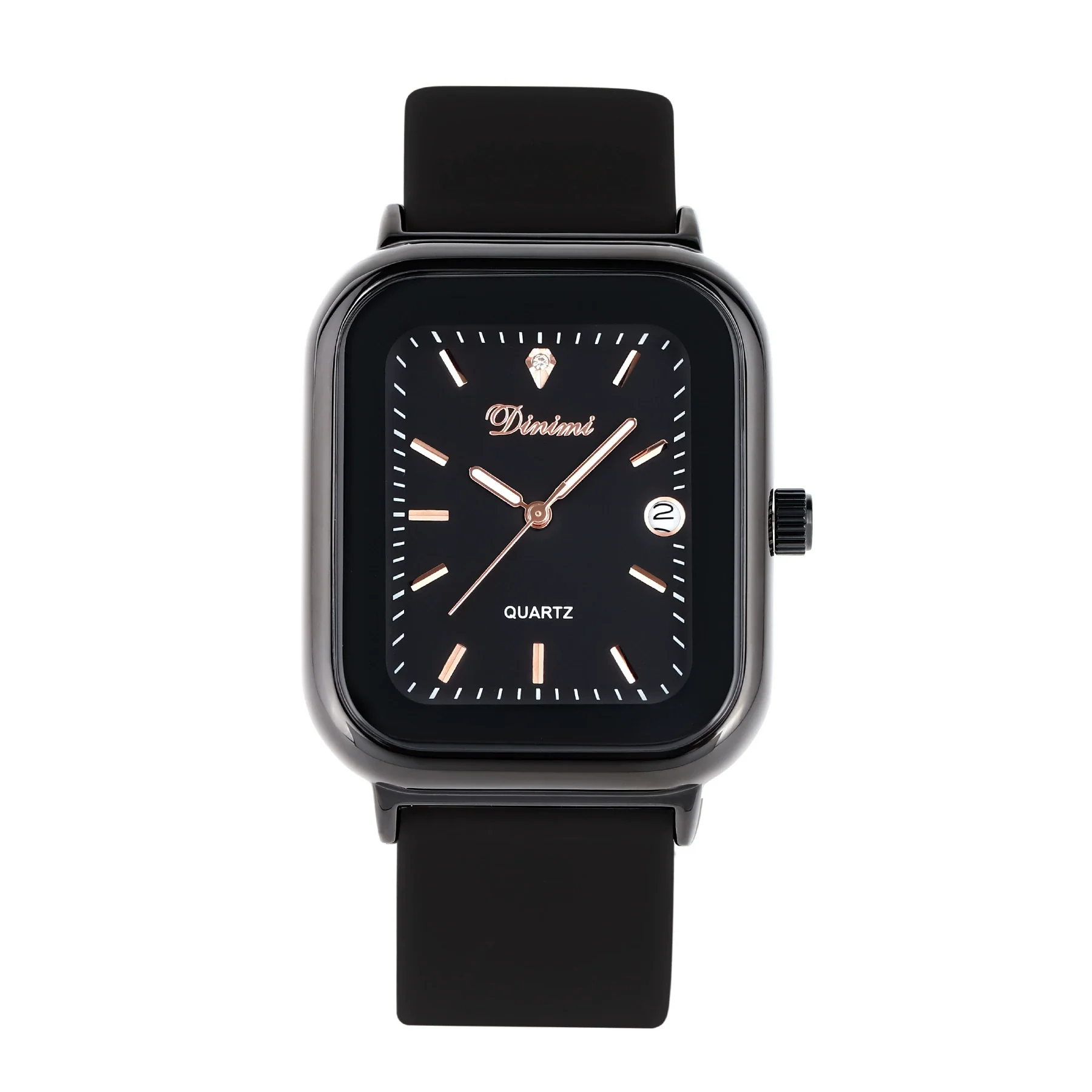 Wholesale Female Leisure Rectangular Quartz Watch With Alloy Case And Silicone Band - Image 7