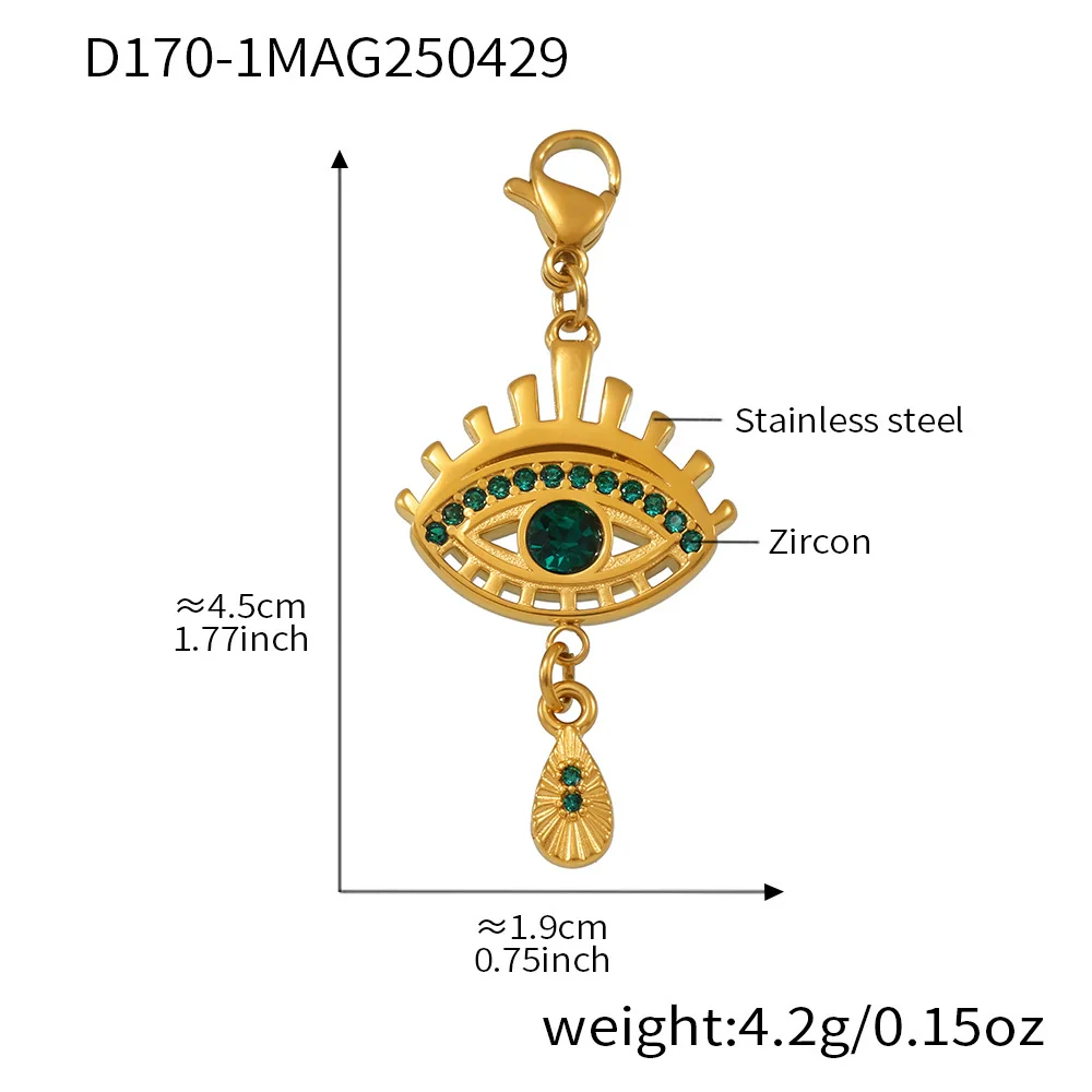 Wholesale Ferris Wheel Devil's Eye Multiaccessory Necklace And Bracelet Set For Women Fashion Stainless Steel And Titanium Steel Electroplated Jewelry - Image 25