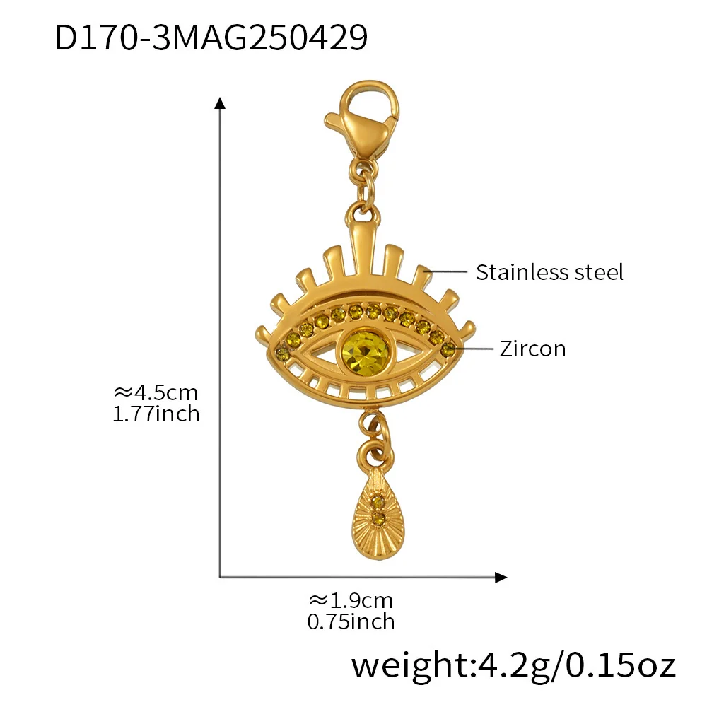 Wholesale Ferris Wheel Devil's Eye Multiaccessory Necklace And Bracelet Set For Women Fashion Stainless Steel And Titanium Steel Electroplated Jewelry - Image 27