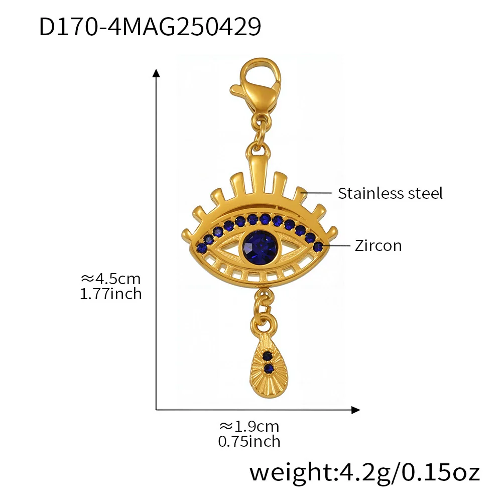 Wholesale Ferris Wheel Devil's Eye Multiaccessory Necklace And Bracelet Set For Women Fashion Stainless Steel And Titanium Steel Electroplated Jewelry - Image 28