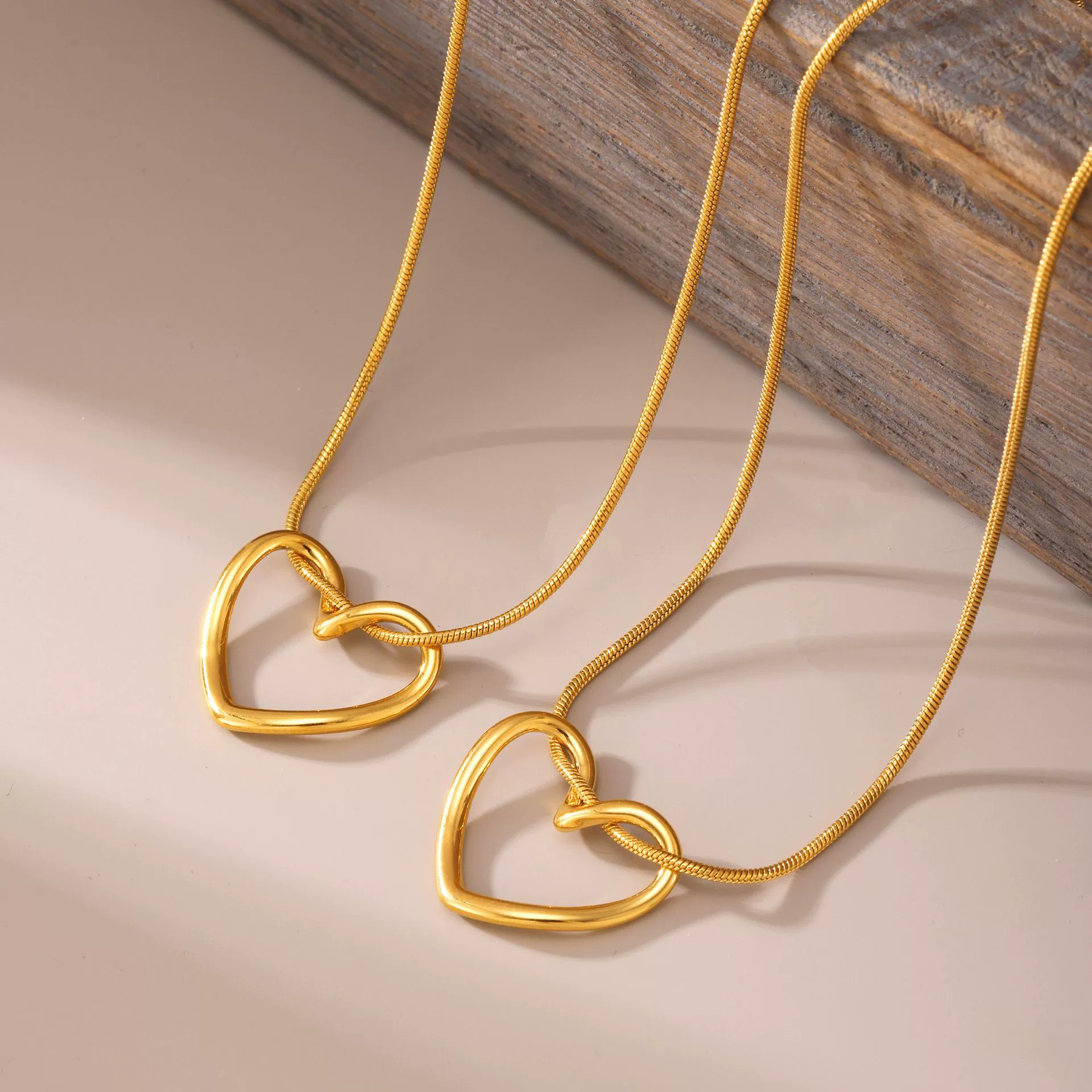 Wholesale Ferris Wheel Geometric Light Luxury Style Titanium Steel And Stainless Steel Electroplated Women's Collarbone Necklace Accessories - Image 2