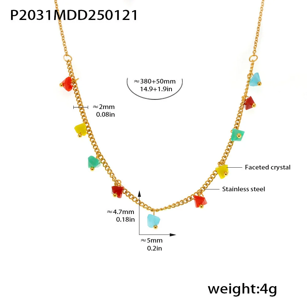 Wholesale Ferris Wheel Geometric Minimalist Electroplated Titanium Steel Necklace Unisex - Image 6
